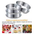 8 Pcs 4.1 Inch Muffin Tart Rings for Home Cooking Baking Tools
