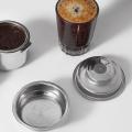 Stainless Steel Double Layer Powder Bowl Coffee Machine Accessories,b