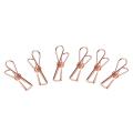 Pack Of 25 Rose Gold Small Metal Clips - Multi-purpose Clothesline