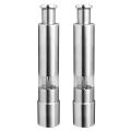 Stainless Steel Salt and Pepper Grinder Durable Operation 2 Pack