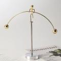 Steel Physics Toy Kinetic Art Balance Toy Gold