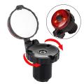 Bicycle Rearview Mirrors 360 Blast-resistant Lens with Warning Light