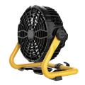 Outdoor Floor Fan Portable with Led Light Adjustment for Garage A