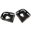 2pcs Square Rectangle Milling Cutter Carving One Step In Place-black