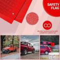 2pcs 18x18 Inch Safety Flags with Wire Safety Flag Warning Flag,red