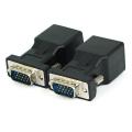 2 Pack Vga Extender Male to Rj45 Cat5 Cat6 20m Network Cable