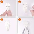 43pcs Non-trace Hanging Hook White Hanger Hook Picture Hanger