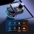 A10 Car Bluetooth 5.0 Fm Transmitter Dual Usb Charger Mp3 Player