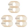 30 Pieces 6.7inch 17cm Round Wooden Embroidery Hoops Set