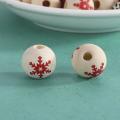 Christmas Wooden Beads Garland 100pcs 16mm Colored Wood Balls Bulk