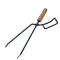 Barbecue Charcoal Clip Iron Wood Handle Anti-scalding