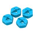 Aluminum Alloy 12mm Combiner Wheel Hub Hex Adapter Upgrades,blue