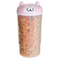 Large Capacity Multi-compartment Container for Grains,rice,pasta,pink
