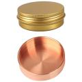 10pcs Cans Screw Top Aluminum Round Tins Storage Jar Lids,gold