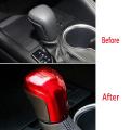 For Toyota Corolla 2019-21 Red Gear Head Shift Knob Trim Cover Shift