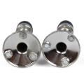 2pcs Cylinder Stainless Steel Door Stop Door Stoppers Stopper 75mm Buffer Wall Mounted