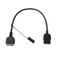 Black Aux Input Interface Cable Port Fit for Infiniti Nissan Ipod