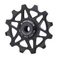Meroca 12t Bicycle Rear Derailleur Wheel Guide Roller Idler, Black