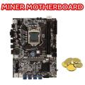 B75 Eth Mining Motherboard+cpu+ Cable+2 X 4g Ram Support Ddr3 B75 Usb