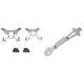 144001 Part Front and Rear Shock Tower Board Set for 144001 Gray
