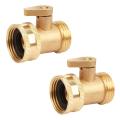 3/4 Inch Pipe Brass Valve Faucet Taps Splitter with Shut Off Switch