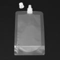 100 Pcs Stand-up Plastic Drink Bag Spout Pouch for Beverage Liquid
