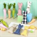 12 Pieces Stuffed Fabric Bunnies Easter Table Decor for Desk Counter