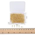 300 Pcs Screw Eye Nails for Diy Jewelry Making Accessories Gold