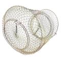 Foldable Steel Wire Pot Trap Net Crab Crawdad Cage Fish Basket