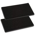 2pcs Pvc Tableware Mat Soft Rubber Mat for Bar Home Restaurant Table