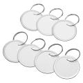 Metal Rim Tags Key Tags Round Paper Tags with Metal Rings(150pcs)