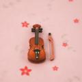 1pcs 1/12 Scale Dollhouse Miniature Violin Instrument Diy Part