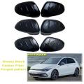 For Golf 8 2020 -2022 Car Side Rearview Mirror Cover Carbon Fiber