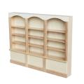 1/12 Dollhouse Miniature Triple Bookcase Dollhouse Furniture Bookcase