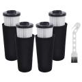 4 Pack Replacement Filter with Brush for Dirt Devil Style F112
