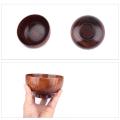 4 Pieces Wooden Handmade Bowl and Spoon Kitchen Tableware