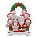 Santa Claus Family Of 8, Christmas Tree Ornament - Santa Winter Gift