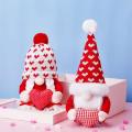 Gnomes Plush Toy for Kids Gifts Ornaments Rudolph Faceless Elf Doll A