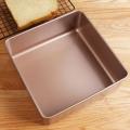 Gold Square Cake Mould Thickening Non-stick Ancient Baking Tray