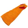 60cm Long Sleeves Welding Gloves Heat Resistant Stove Fire Bbq