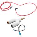 U Shape 3.5mm Splitter for Audio Headphone and Mic + 3.5mm