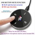 Usb Conference Microphone with Speaker,pc Mic with Mute Button