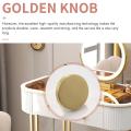 5 Pcs Gold Cabinet Knobs Pure Copper Decorative Round Knobs Handle