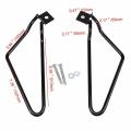 2pcs Motorcycle Black Saddle Bag Support Rod Mounting Bracket