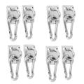 2 Sets Of Suspended Wall Mount U-shaped Hooks Stainless Steel Heavy