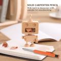 Carpenter Pencil,1pcs Solid Work Pencil Set with 12 Refill Leads C