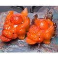 Tea Pet Decoration Toads Can Spray Water Table Tea Set Ruby
