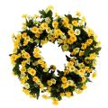 Yellow Daisy ,spring and Summer Wreath for Outdoor Or Home Decor