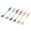 6-pack Stainless Steel Staff Musical Notation Shaped Coffee Spoons