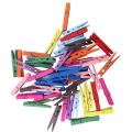 3-inch Large Natural Colorful Wooden Clothespins, Set Of 50 Pins